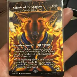 Splinter of the Shadows - Ashcoat of the Shadow Swarm (Borderless) 6 TMNT - Image 1