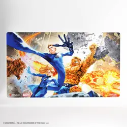 New! Playmat: MTG Shiny- Marvel Super Heroes- The Fantastic Four - Image 1