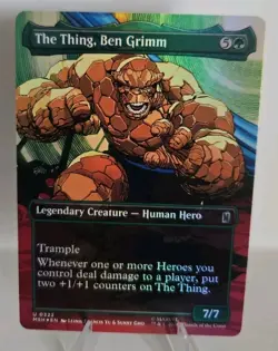 The Thing (Borderless) MTG Commander: Marvel Super Heroes Foil - Image 1