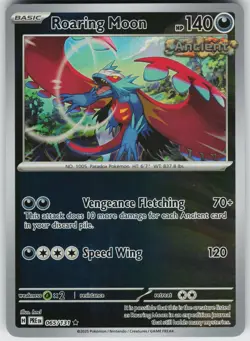 Pokemon Roaring Moon 065/131 SV: Prismatic Evolutions NM Reverse Holo card - Image 1