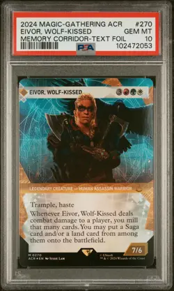2024 MTG ASSASSIN'S CREED #270 EIVOR, WOLF-KISSED PSA 10 - Image 1