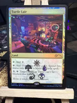 Turtle Lair Promo P0001 Magic The Gathering TMNT Foil Card - Image 1