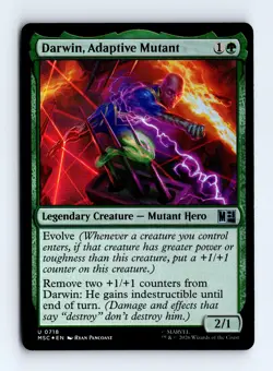 Darwin, Adaptive Mutant (Foil) 0718 (U) MTG Commander: Marvel Super Heroes (MSC) - Image 1