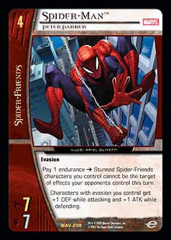 VS System: Spider-Man, Peter Parker [Played] VS: Marvel The Avengers TCG CCG Cla - Image 1