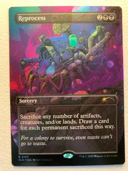 MTG 1x GALAXY FOIL Reprocess 2107 Secret Lair Drop Magic the Gathering x1 NM - Image 1