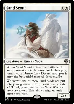 SAND SCOUT mtg NM-M Commander Outlaws of Thunder Junction Rare - Image 1