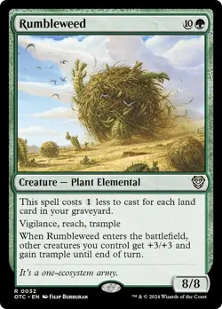 RUMBLEWEED mtg NM-M Commander Outlaws of Thunder Junction Rare - Image 1