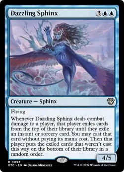 DAZZLING SPHINX mtg NM-M Commander Outlaws of Thunder Junction Rare - Image 1