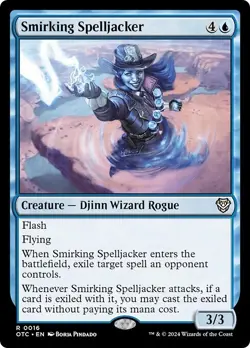 SMIRKING SPELLJACKER mtg NM-M Commander Outlaws of Thunder Junction Rare - Image 1