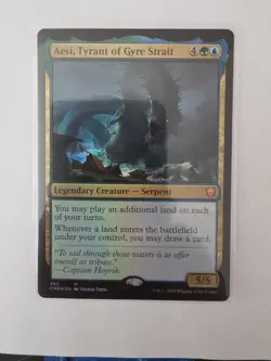 Magic The Gathering, Aesi, Tyrant of Gyre Strait, Commander Legends, Foil - Image 1