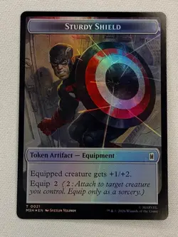 Captain America Super-Soldier 9 Marvel Super Heroes Magic: The Gathering Foil NM - Image 1