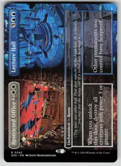 Restricted Office // Lecture Hall (Borderless) Duskmourn 342 MTG NM - Image 1