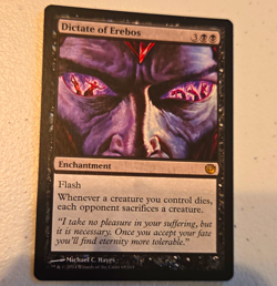 Wizards of the Coast MTG Dictate of Erebos JOU Rare Black Enchant Reg Eng #65 - Image 1