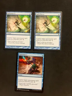 Spell Pierce x3 [2 Zendikar 1 Ixalan ] Magic MTG Cards LP - Image 1