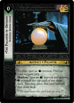 LOTR: The Palantir of Orthanc, Seventh Seeing-stone [Moderately Played] The Two - Image 1