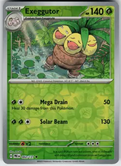 Pokemon Exeggutor 002/131 SV: Prismatic Evolutions NM Reverse Holo card - Image 1