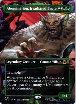 Abomination, Irradiated Brute (Borderless) R Commander: Marvel Super Heroes 511 - Image 1