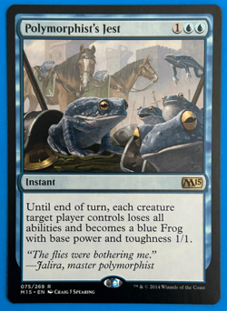 Polymorphist's Jest Magic The Gathering Mtg Rare M15 Card LP - Image 1