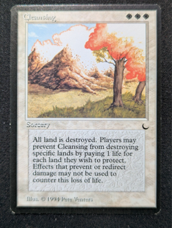 Cleansing - Dark - NM - MTG - Magic the Gathering - White - Sorcery - Image 1