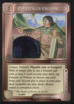 MECCG: Palantir of Orthanc [Ungraded] The Wizards Black Border Middle Earth ICE - Image 1