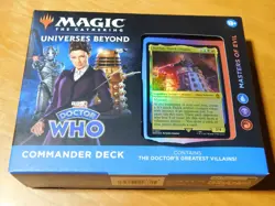 MTG Universes Beyond Doctor Who Commander Deck-Masters of Evil-Sealed - Image 1