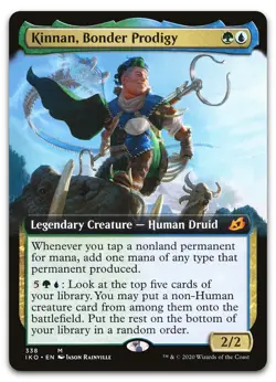 Kinnan, Bonder Prodigy (Extended Art) #338 (LP) Ikoria IKO Magic MTG - Image 1