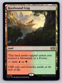 Rootbound Crag Land - Commander: Tarkir Dragonstorm - Image 1