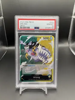 2023 One Piece English OP03-022 Arlong PSA 10 GEM MINT - Image 1