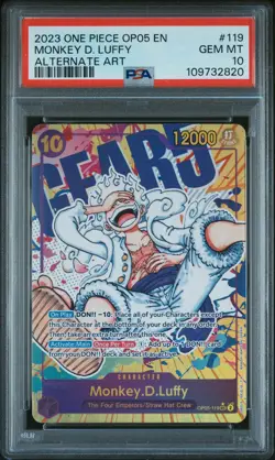 2023 ONE PIECE OP05-AWAKENING OF THE NEW ERA #119 MONKEY D. LUFFY PSA 10 - Image 1