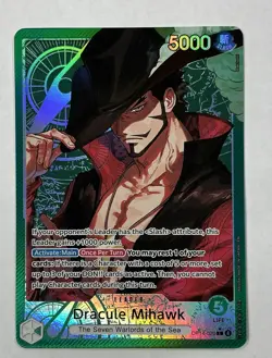 Dracule Mihawk - OP14-020 (Alt LEADER) One Piece The Azure Sea's Seven English - Image 1
