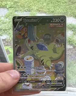 Pokemon TCG Tyranitar V 155/163 Alternate Art Secret Rare Battle Styles NM/M - Image 3
