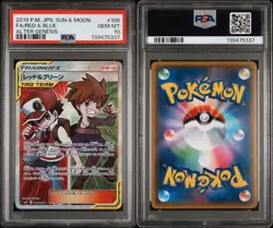 PSA 10 Red & Blue 108/095 SR Alter Genesis TAG TEAM SM12 Pokemon Card Japanese - Image 2