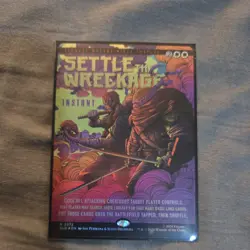 🌟 Settle the Wreckage FOIL MTG TMNT Secret Lair 🌟 - Image 1