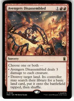 Avengers Disassembled 124 NM MTG Marvel Super Heroes Magic - Image 1