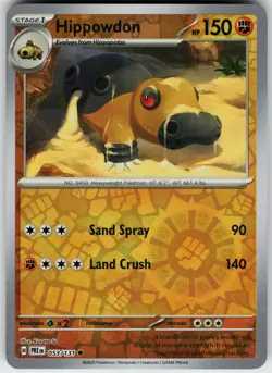 Pokemon Hippowdon 053/131 SV: Prismatic Evolutions NM Reverse Holo card - Image 1