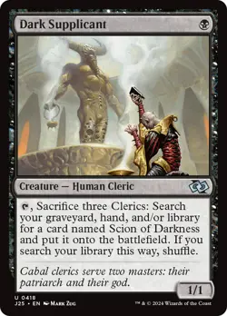 Dark Supplicant [Foundations Jumpstart] Magic MTG - Image 1