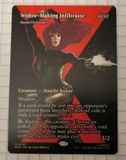MTG - Widow-Making Infiltrator - Dauthi Voidwalker (Borderless) MAR 0063 M - Image 1