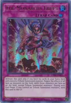 Yu-Gi-Oh Card - GFTP-EN121 - THE MONARCHS ERUPT (ultra rare holo) - NM/Mint - Image 1