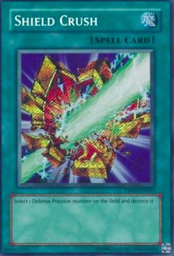 1X LP Shield Crush - PP01-EN007 - Secret Rare - Image 1