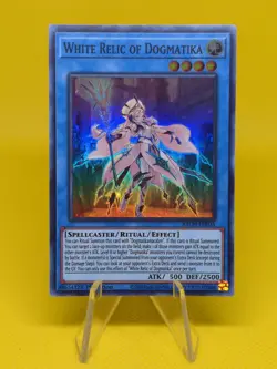 Yugioh - White Relic of Dogmatika (BACH-EN035) - Super Rare 1st Edition - Image 1