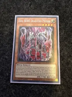 Evil HERO Dead-End Prison SUDA-EN002 1st Edition Near Mint Secret Rare Yu-Gi-Oh! - Image 1