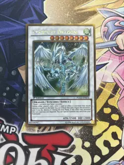 Yu-Gi-Oh TCG Stardust Dragon PGLD-EN076 1st Edition Gold Rare Card VLP (STH) - Image 1
