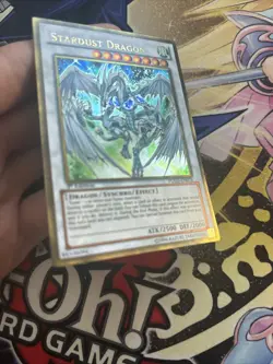 Yu-Gi-Oh TCG Stardust Dragon PGLD-EN076 1st Edition Gold Rare Card VLP (STH) - Image 2