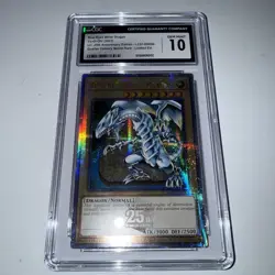 BLUE-EYES WHITE DRAGON QUARTER CENTURY LC01-EN004 YUGIOH CGC 10 - Image 1