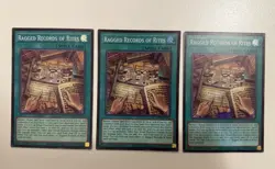 3X Ragged Records of Rites Yugioh Super Rare CORI-EN062 - Image 2