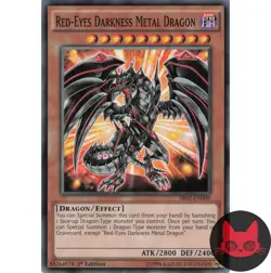 Yugioh Red-Eyes Darkness Metal Dragon SR02-EN009 Common 1st Edition NM - Image 1