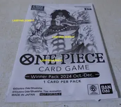 ONE PIECE CARD GAME WINNER PACK 2024 OCT DEC NEW SEALED ENGLISH PROMO TCG BANDAI - Image 1