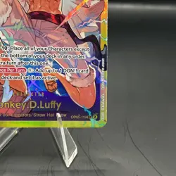 Bandai One Piece CCG Monkey D. Luffy OP05-119 Holo SEC EN - Image 4