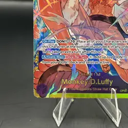 Bandai One Piece CCG Monkey D. Luffy OP05-119 Holo SEC EN - Image 5