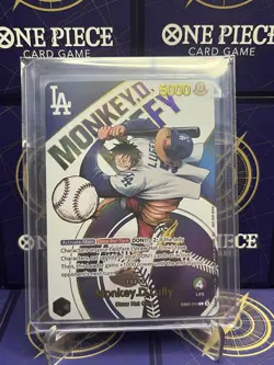LA Dodgers Monkey.D.Luffy EB02 Leader✨One Piece Mint Proxy Foil Card✨ - Image 3